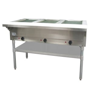 122-ST1203 48 1/2" Hot Food Table w/ (3) Wells & Cutting Board, 120v