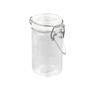 166-HMMJ2 2 1/2 oz Mini Mason Jar with Hinged Lid - Glass