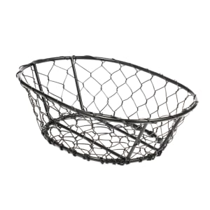 166-WIR4 Wire Basket, 9 1/2" x 2 1/2", Black