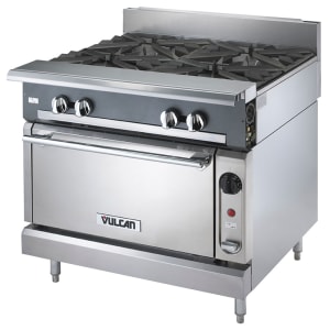 207-V4B36SLP 36" 4 Burner Gas Range w/ Standard Oven, Liquid Propane