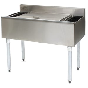 241-B3CT18 36" 1800 Series Cocktail Station w/ 63 lb Ice Bin, Stainless Steel