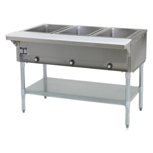 241-DHT3208 48" Hot Food Table w/ (3) Wells & Cutting Board, 208v/1ph