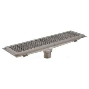 241-FT1248SG Floor Trough - Removable Basket, Stainless Steel Grating, 48" x 12" x 4"