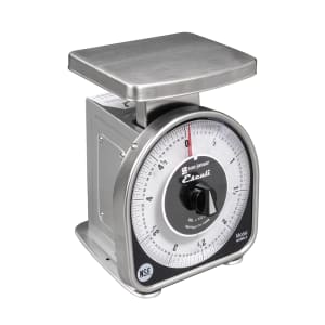 094-SCMDL5 Escali 5 lb Mechanical Dial Scale - 4 5/8" x 6", Stainless Steel