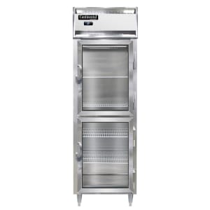 160-D1RNSSGDHD 26" One Section Reach In Refrigerator, (2) Right Hinge Glass Doors, 115v
