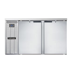 160-BB59SNSS 59" Bar Refrigerator - (2) Swinging Solid Doors, Stainless, 115v