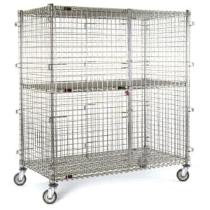 241-CSC2436 39 1/4" Mobile Security Cage, 27 1/4"D