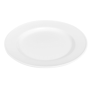 130-EVT8 9" Round Everest Plate - Porcelain, Bone White