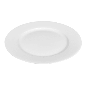 130-UVS16 10 1/2" Round Universal Plate - Porcelain, Super White