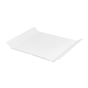 284-ML212W 11" x 8" Rectangular San Michele Platter - Melamine, White