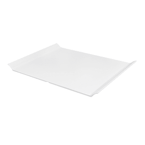284-ML213W 18" x 13" Rectangular San Michele Platter - Melamine, White