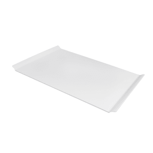 284-ML214W 26" x 18" Rectangular San Michele Platter - Melamine, White
