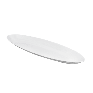 284-ML254W 25" x 8" Oval Siciliano Platter - Melamine, White