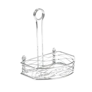 166-SRBNC2 Half-Moon Condiment Caddy - Wire, Chrome