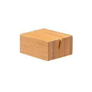 166-BAMCH125 Tabletop Menu Card Holder - 1 1/4" x 1 1/8", Natural Bamboo
