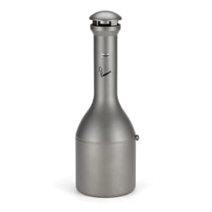 007-9W33PW Pole Cigarette Receptacle w/ (1200) Butt Capacity, Domed Top
