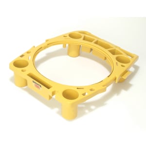 007-9W87 BRUTE Rim Caddy - 44 gal Containers, Yellow