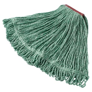 007-D21306GR Large Super Stitch® Mop Head - 4 Ply Cotton/Synthetic Blend, 1" Headband, Green