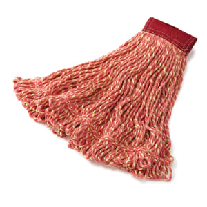 007-D25306R Large Super Stitch® Mop Head - 4 Ply Cotton/Synthetic Blend, 5" Headband, Red