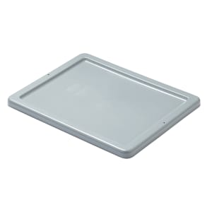 007-FG172000GRAY Rectangle Flat Palletote Lid - Plastic, Gray