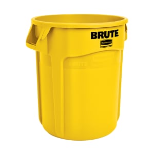 007-FG261000YEL 10 gallon Brute Trash Can - Plastic, Round, Food Rated