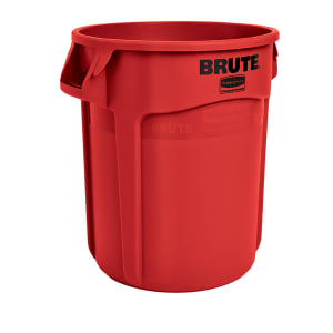 007-FG262000RED 20 gallon Brute Trash Can - Plastic, Round, Food Rated