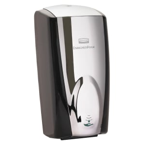007-FG750411 1100 ml Touch Free Wall Mount AutoFoam Soap Dispenser, Black/Chrome