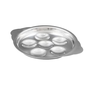 166-SN60 5 1/2" Snail Plate w/ 6 Compartment