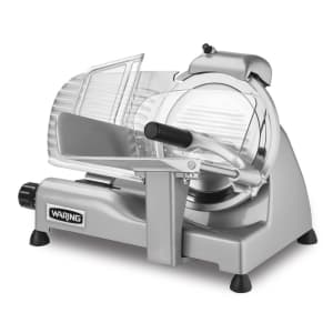 141-WCS220SV Manual Meat & Cheese Slicer w/ 8 1/2" Blade, Belt Driven, Aluminum, 3/4 hp