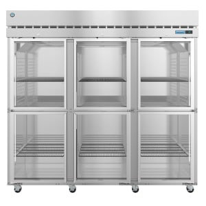 440-R3AHG Steelheart 82 1/2" Three Section Reach In Refrigerator, (6) Left/Right Hinge Glass Doors, 115v