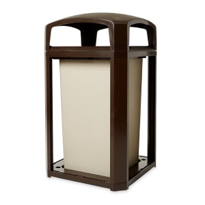 007-FG397500SBLE 50 gal Landmark Series Container - 26x26x46 1/2" Dome Top Frame, Sable