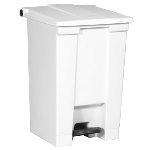 Rubbermaid FG614400WHT 12 gal Step-On Container - White