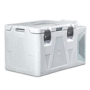 040-T0082FDN Refrigerated Insulated Food Carrier - 2.9 cu ft, Gray, 100-240v/1ph