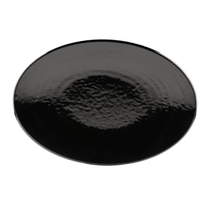 701-D812RRB 12 3/4" x 8 3/4" Oval Pebble Creek Platter - Melamine, Black