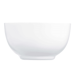 450-N9395 25 1/4 oz Round Evolutions Salad Bowl - Glass, White