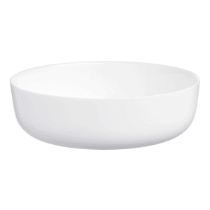 450-N9399 94 1/2 oz Round Evolutions Serving Bowl - Glass, White