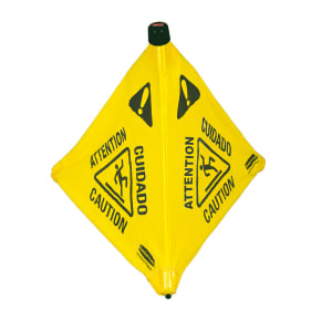 007-FG9S0100YEL 30" Wet Floor Safety Cone - Pop-Up, Yellow