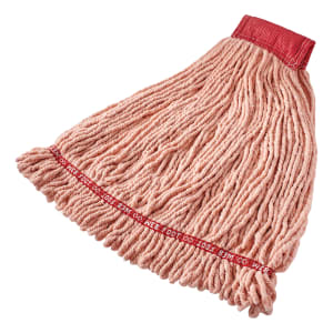 007-FGA25306OR00 Large Wet Mop Head - 5" Headband, 4 Ply Cotton/Synthetic Blend, Orange