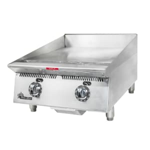 062-824TANG 24" Gas Griddle w/ Manual Controls - 1" Steel Plate, Natural Gas