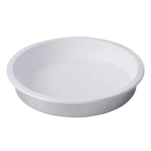 315-57262 6 qt Round Chafer Food Pan w/ White Coated Interior, Stainless