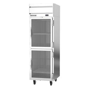 118-HF1HC1HG 26" One Section Reach In Freezer, (2) Glass Door, 115v