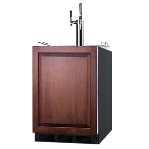162-SBC58BBIIFCMTWIN 24" Draft Cold Brew & Nitro Coffee Dispenser - (1) Column & (2) Taps, Black, 115v
