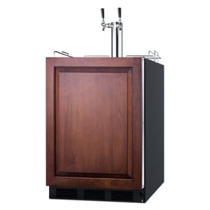 162-SBC58BBIIFWKDTWI 24" Kegerator Wine Dispenser w/ (1) Keg Capacity - (1) Column, Black, 115v