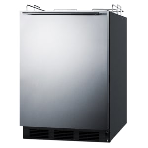 162-SBC58BBINKADA 24" Kegerator Beer Dispenser w/ (2) Keg Capacity - No Tap Kit, Stainless, 115v