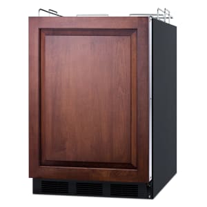 162-SBC58BBINKIFADA 23 5/8" Kegerator Beer Dispenser w/ (2) Keg Capacity - No Tap Kit, Black, 115v