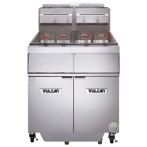 207-2GR45MFLP Gas Fryer - (2) 50 lb Vats, Floor Model, Liquid Propane