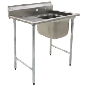 241-31416118L 38 7/8" 1 Compartment Sink w/ 16"L x 20"W Bowl, 13 1/2" Deep