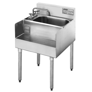 241-MA718 Underbar Hand Sink w/ 14"L x 10"W x 8" D Bowl, Standard Faucet