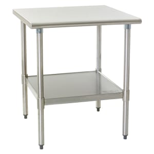 241-T3030SEB 30" 16 ga Work Table w/ Undershelf & 300 Series Stainless Flat Top