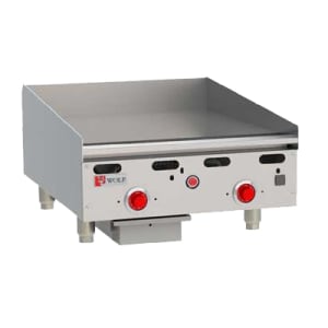 290-ASA24NG 24" Gas Griddle w/ Thermostatic Controls - 1" Steel Plate, Natural Gas